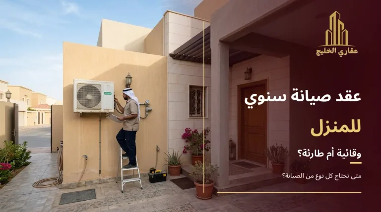 عقود صيانة سنوية للمنازل